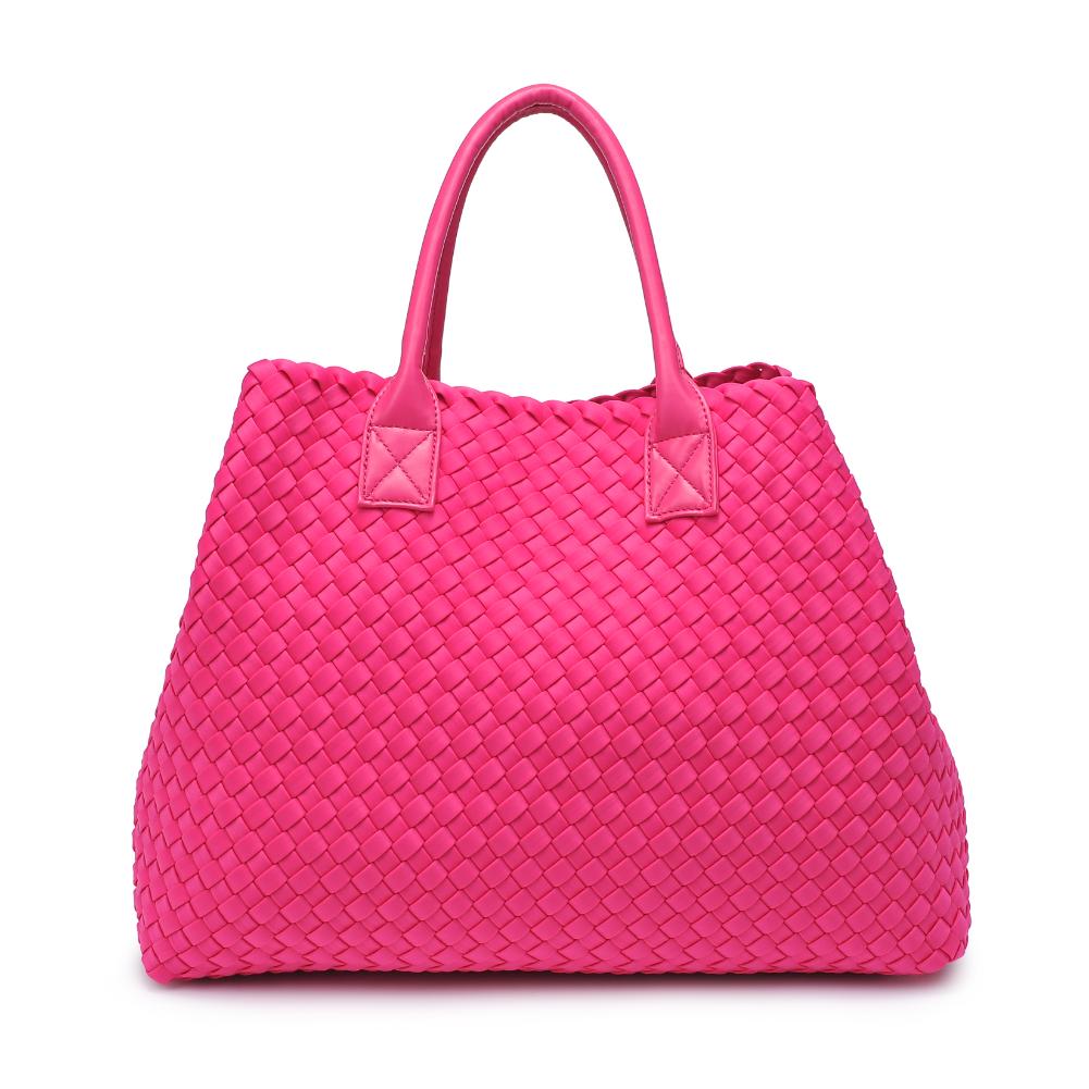 Product Image of Urban Expressions Ithaca - Woven Neoprene Tote 840611107879 View 7 | Magenta