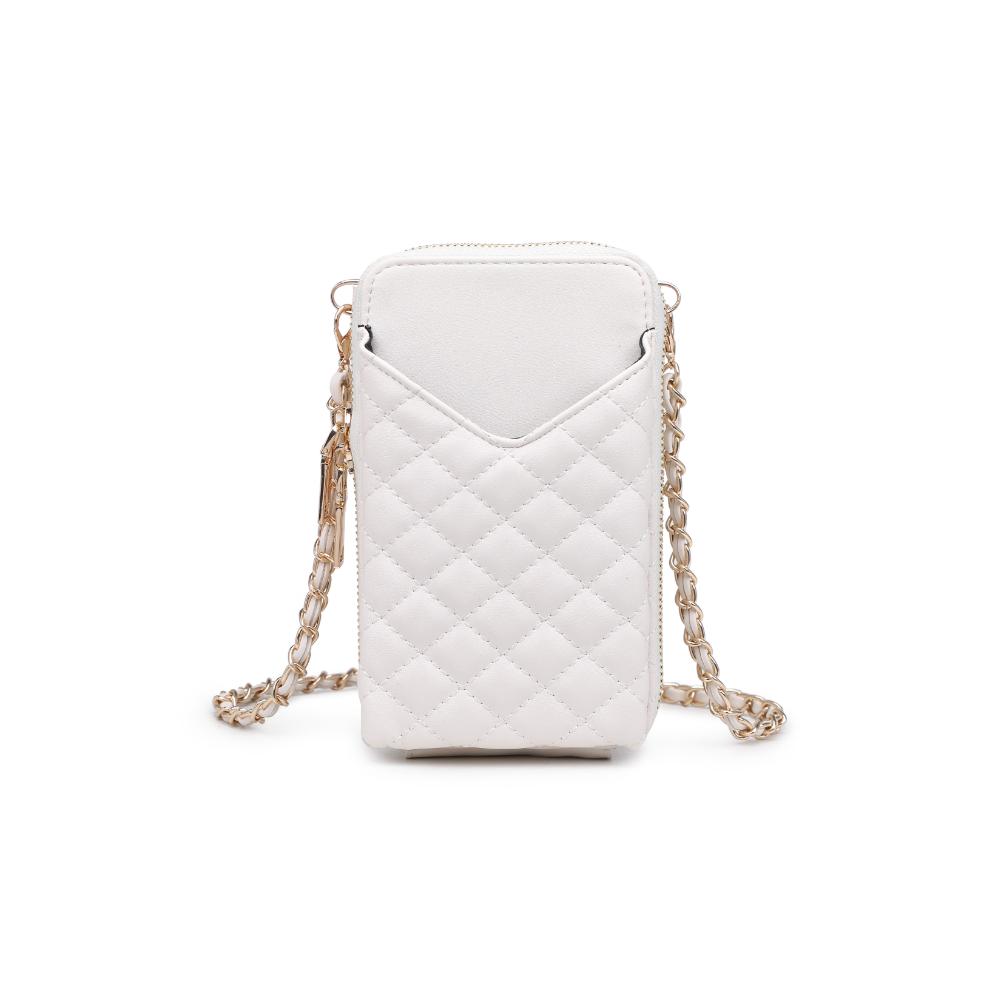 Product Image of Urban Expressions Bodie Cell Phone Crossbody 840611123350 View 5 | Ivory