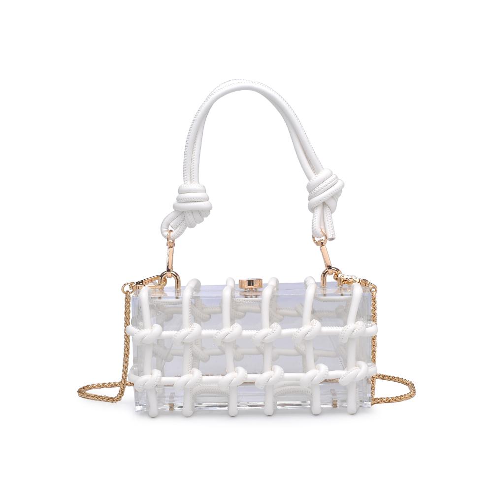 Product Image of Urban Expressions Mavis Evening Bag 840611191649 View 5 | White