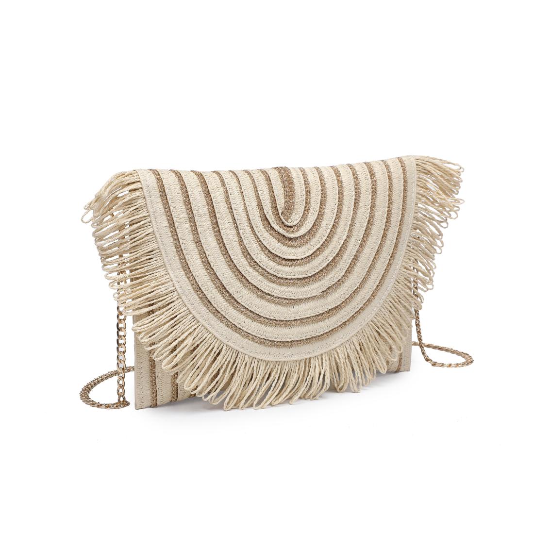 Product Image of Urban Expressions Katie Clutch 840611156914 View 6 | Ivory Gold