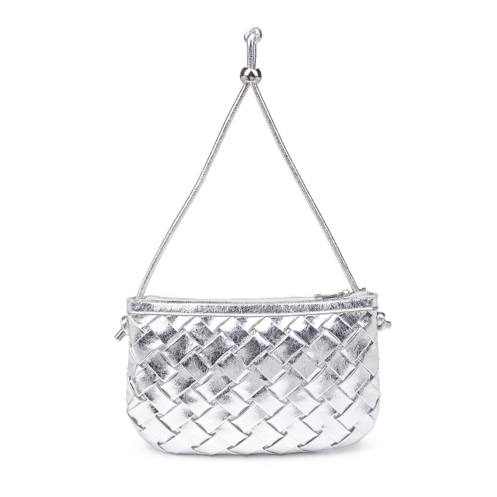 Product Image of Urban Expressions Regina Shoulder Bag 840611123619 View 7 | Silver