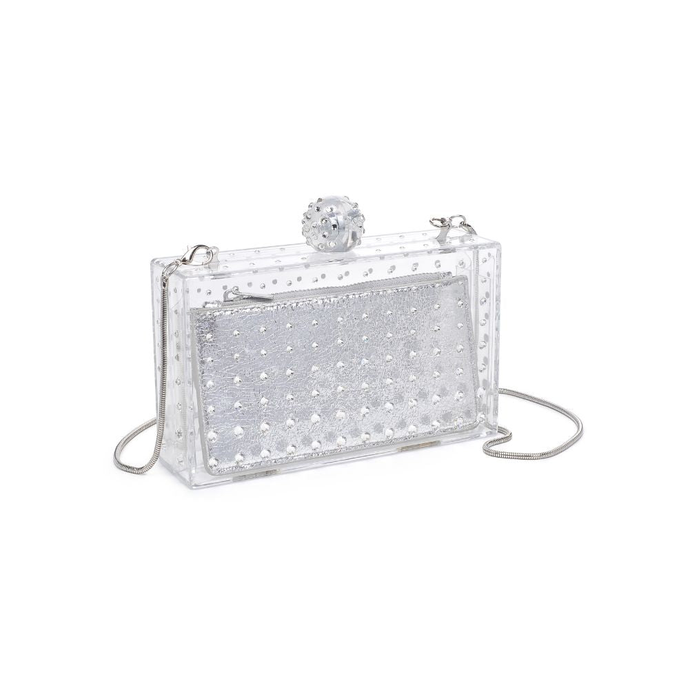 Product Image of Urban Expressions Melisha Evening Bag 840611112248 View 6 | Clear