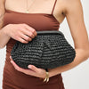 Woman wearing Black Urban Expressions Sage Clutch 840611192172 View 1 | Black