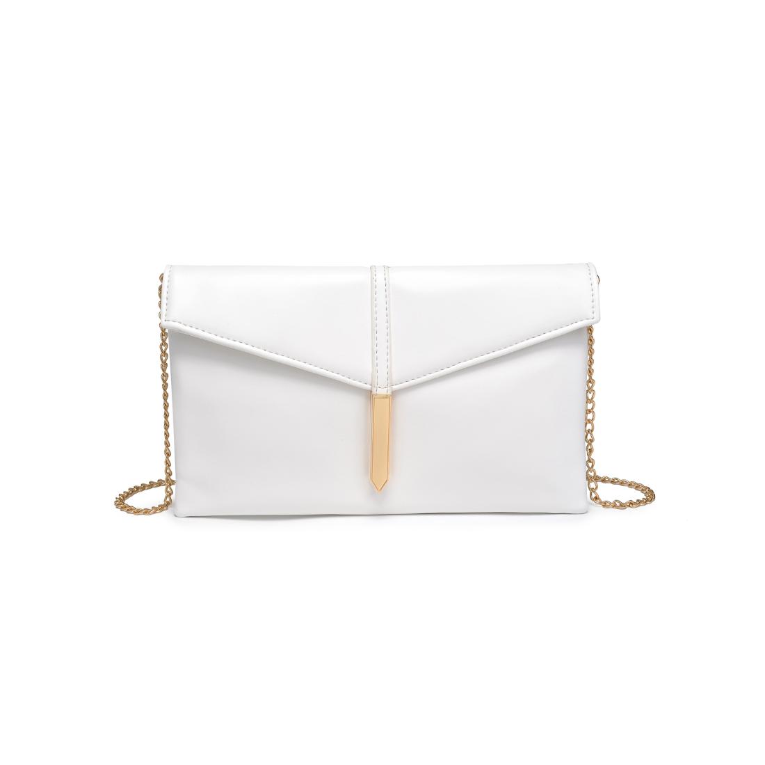 Product Image of Urban Expressions Heather Clutch 840611153135 View 5 | White