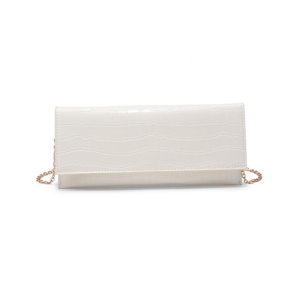 Product Image of Urban Expressions Adelle Clutch 840611139658 View 5 | Ivory