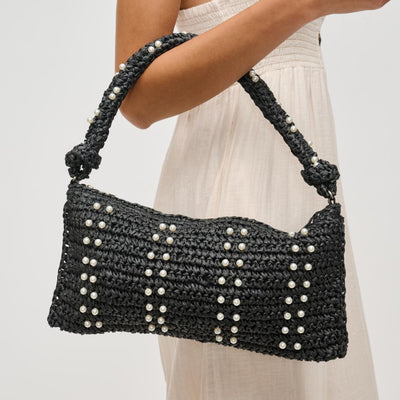 Woman wearing Black Urban Expressions Clarissa Shoulder Bag 840611129925 View 1 | Black