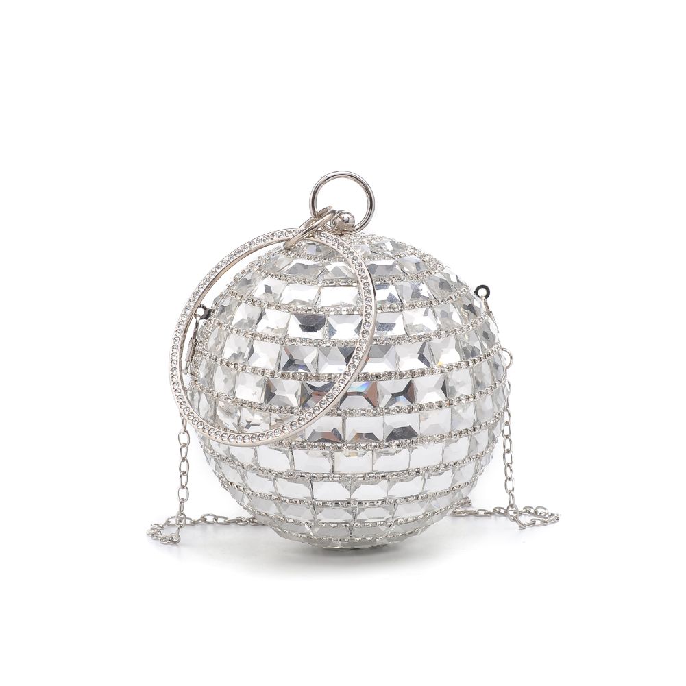Product Image of Urban Expressions Disco Evening Bag 818209012690 View 5 | Silver