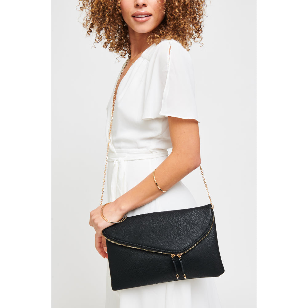 Woman wearing Black Urban Expressions Stella Clutch 700355470250 View 1 | Black