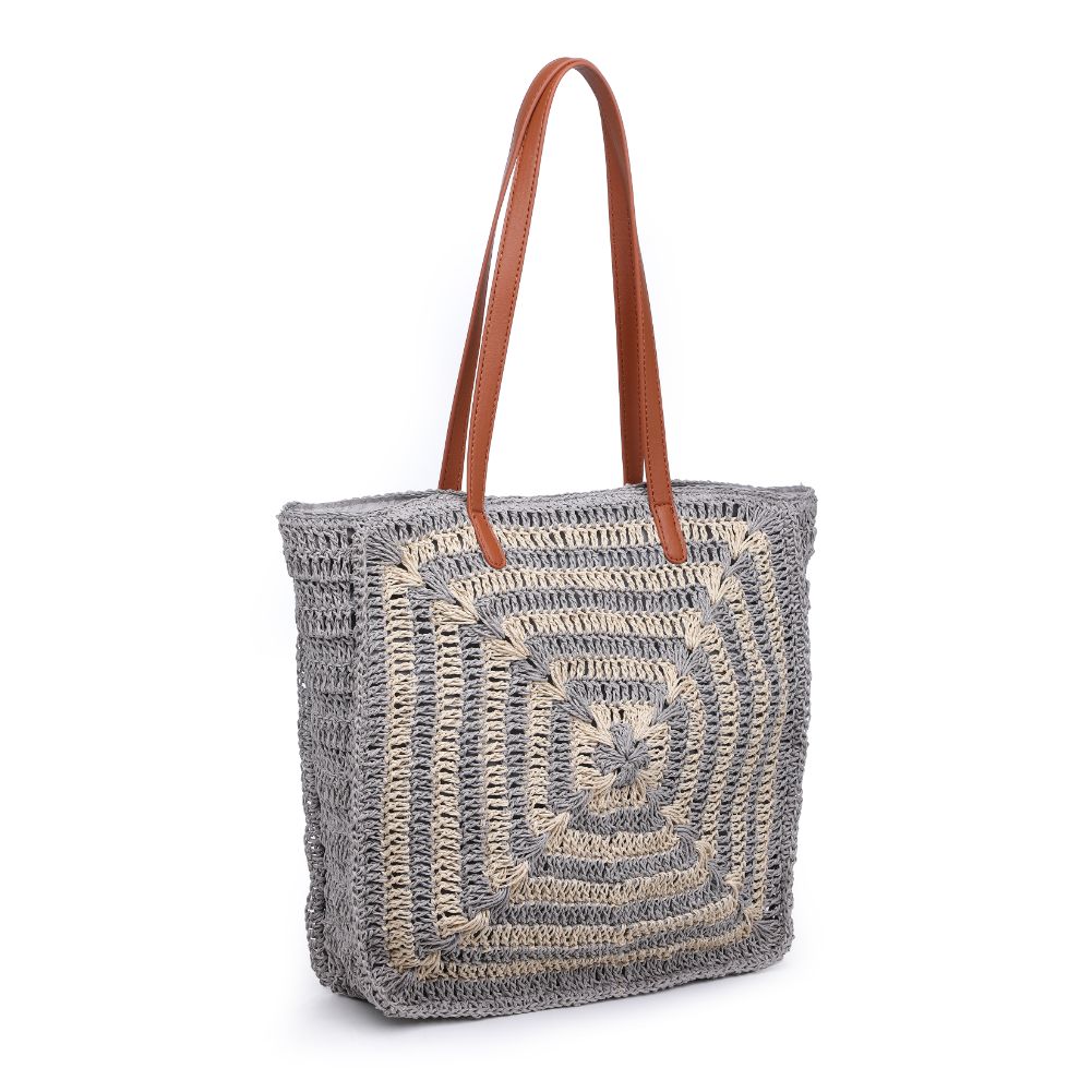 Product Image of Urban Expressions Palmyra Tote 818209016629 View 6 | Grey Multi