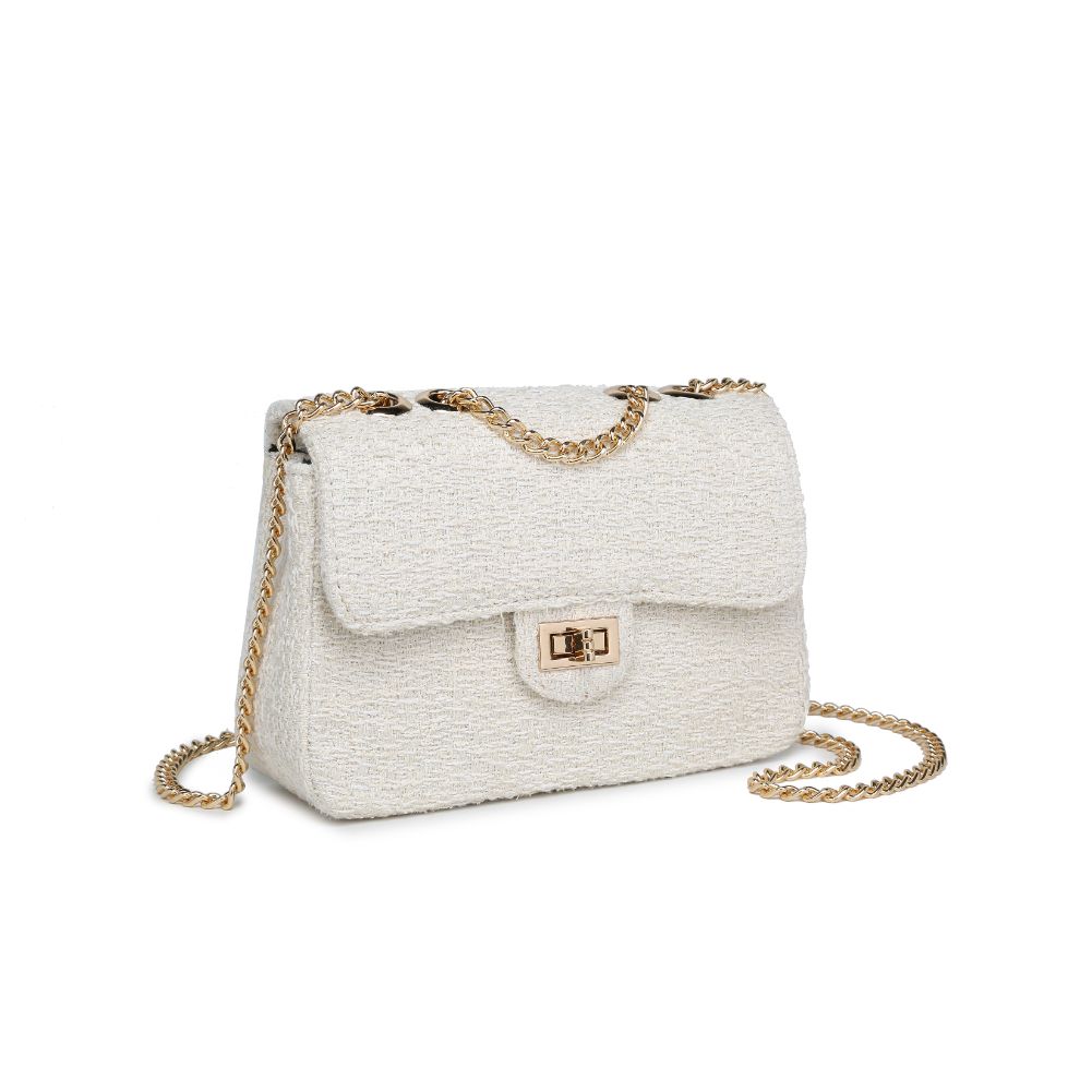 Product Image of Urban Expressions Camille Shoulder Bag 818209019712 View 6 | White