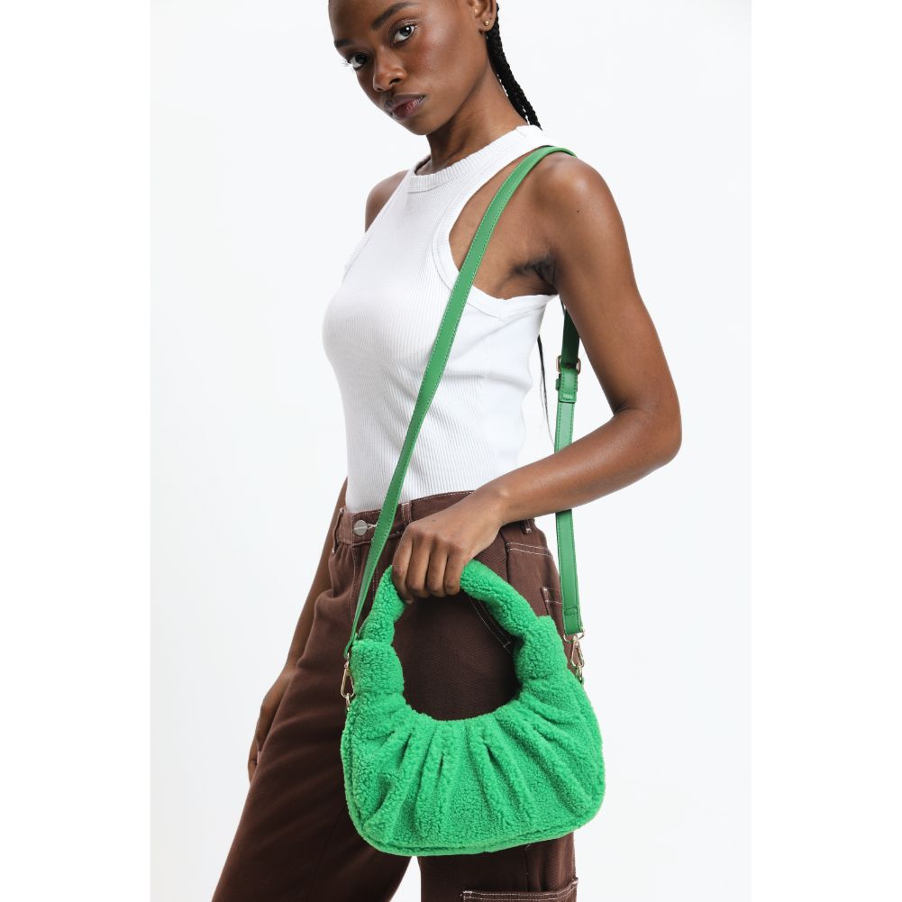 Woman wearing Green Urban Expressions Terri Crossbody 840611113757 View 3 | Green