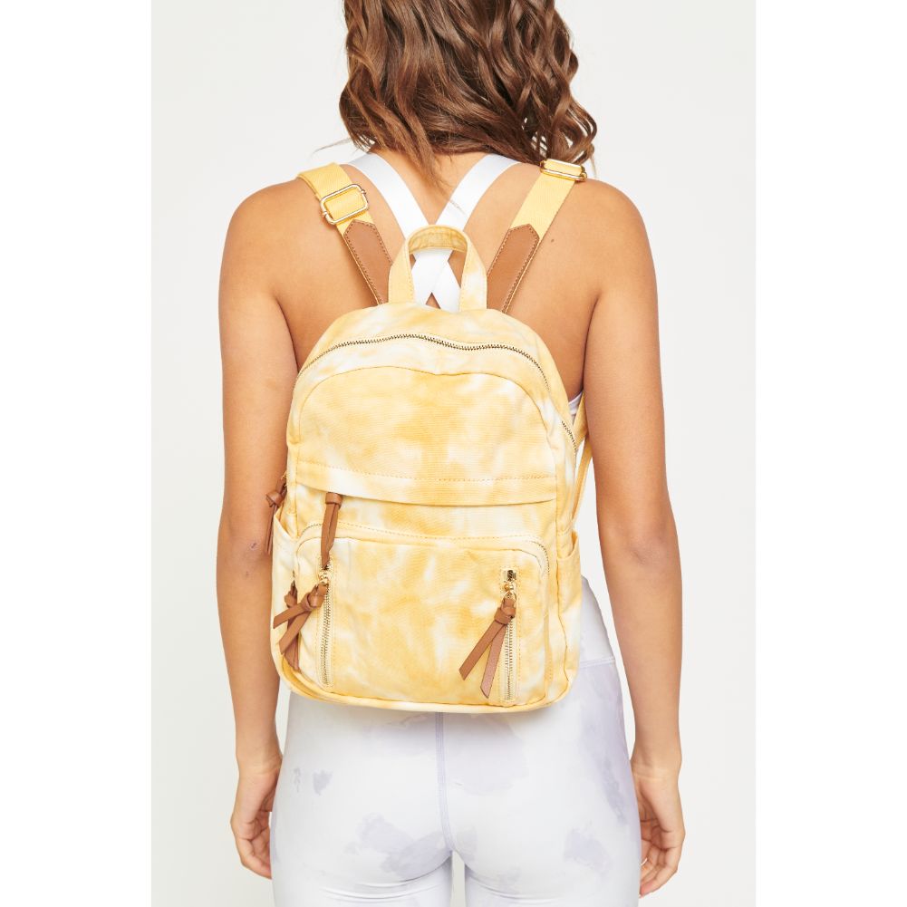 Woman wearing Yellow Urban Expressions Opal Backpack 840611180193 View 1 | Yellow