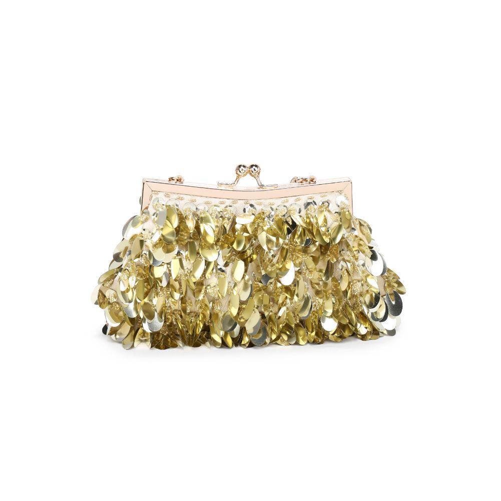 Product Image of Urban Expressions Ariana Evening Bag 840611115515 View 7 | Gold