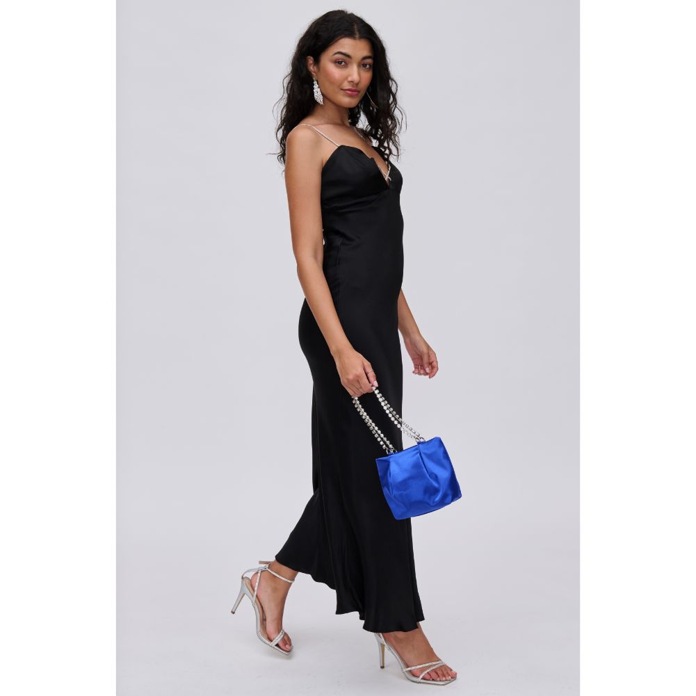 Woman wearing Blue Urban Expressions Marceline Evening Bag 840611116130 View 4 | Blue