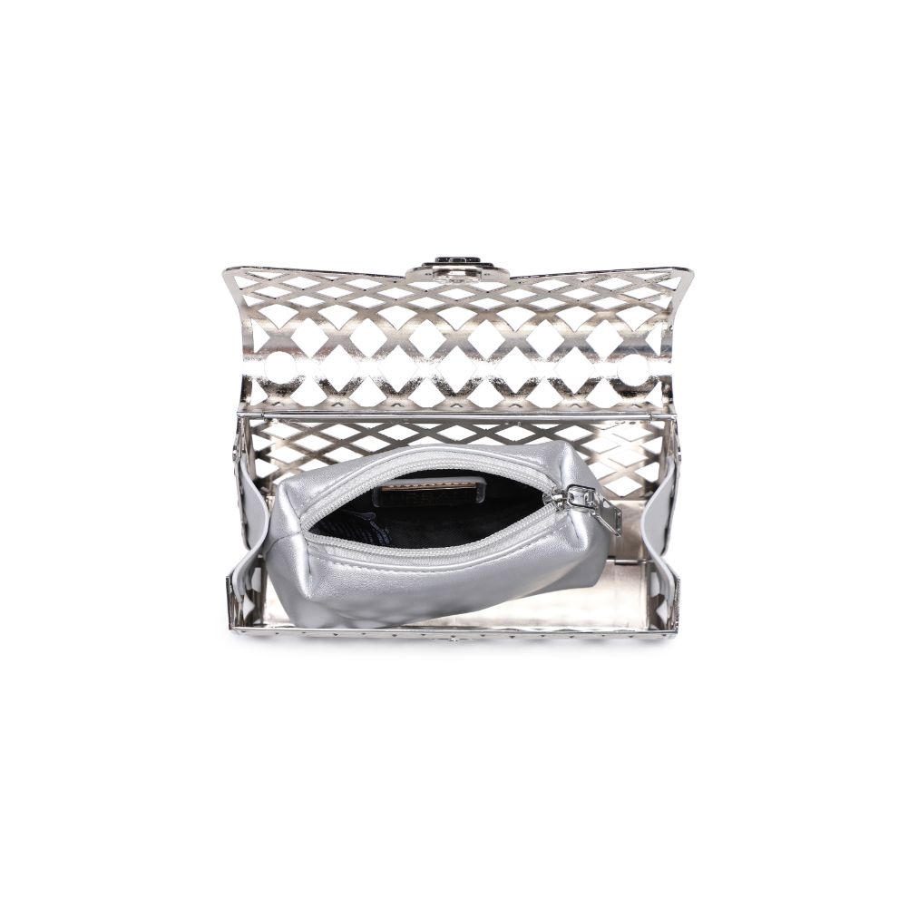 Product Image of Urban Expressions Georgina Evening Bag 840611116734 View 8 | Silver