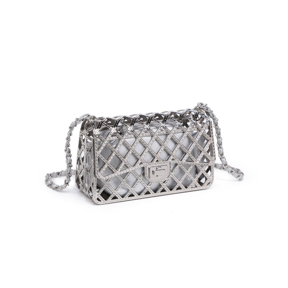 Product Image of Urban Expressions Georgina Evening Bag 840611116734 View 6 | Silver