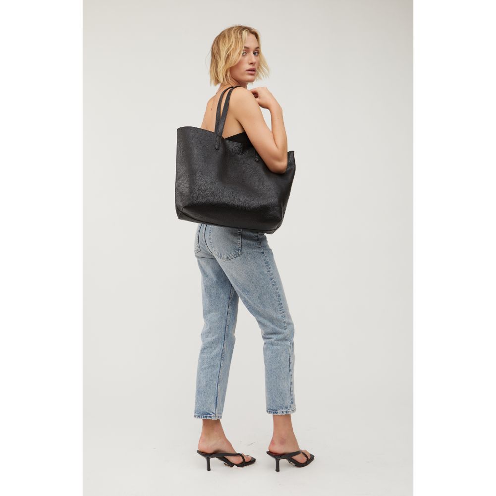 Woman wearing Black Urban Expressions Sully Tote 840611114259 View 2 | Black