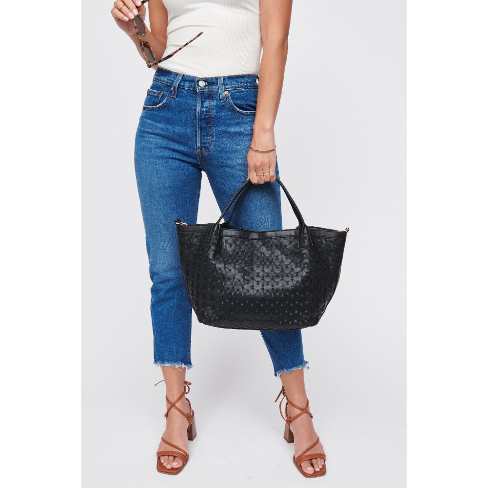 Woman wearing Black Urban Expressions Ivanna Tote 840611100016 View 1 | Black