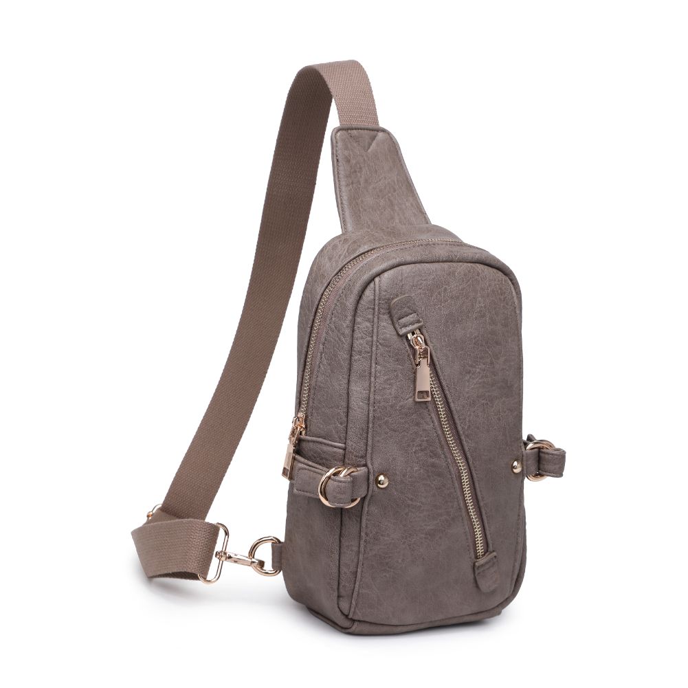 Product Image of Urban Expressions Micah Sling Backpack 840611108791 View 6 | Taupe