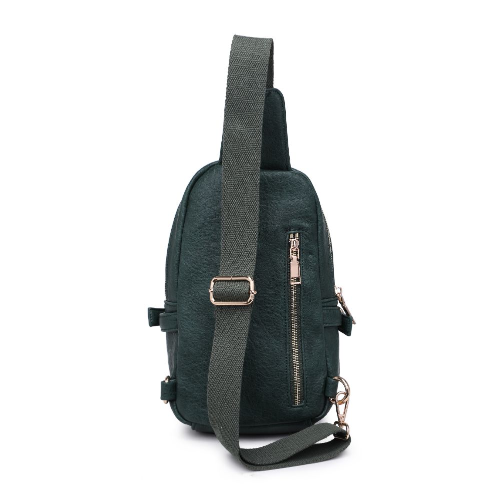 Product Image of Urban Expressions Micah Sling Backpack 840611108807 View 7 | Emerald