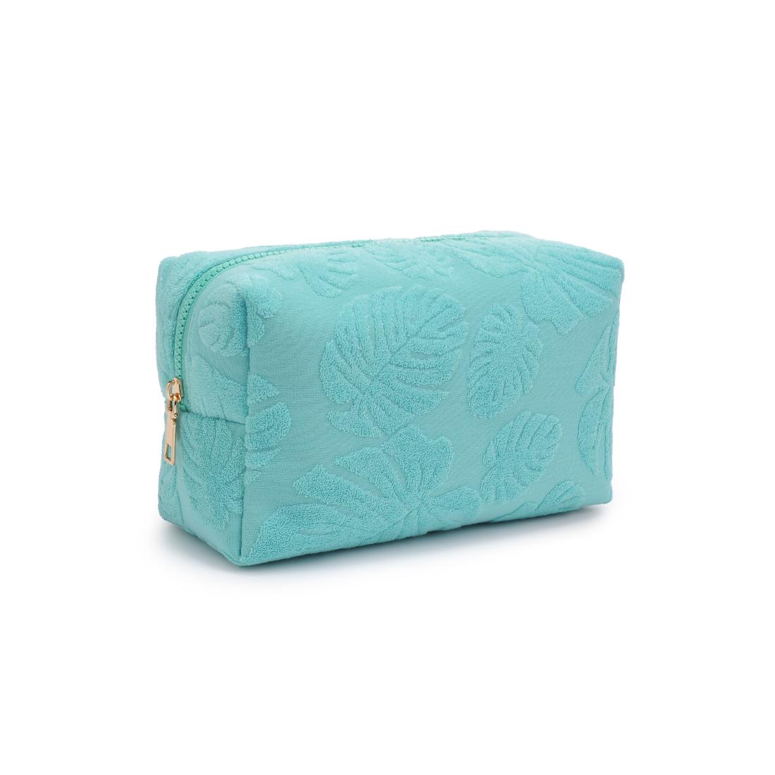 Product Image of Urban Expressions Palm Breeze Cosmetic Pouch 840611195319 View 6 | Seafoam