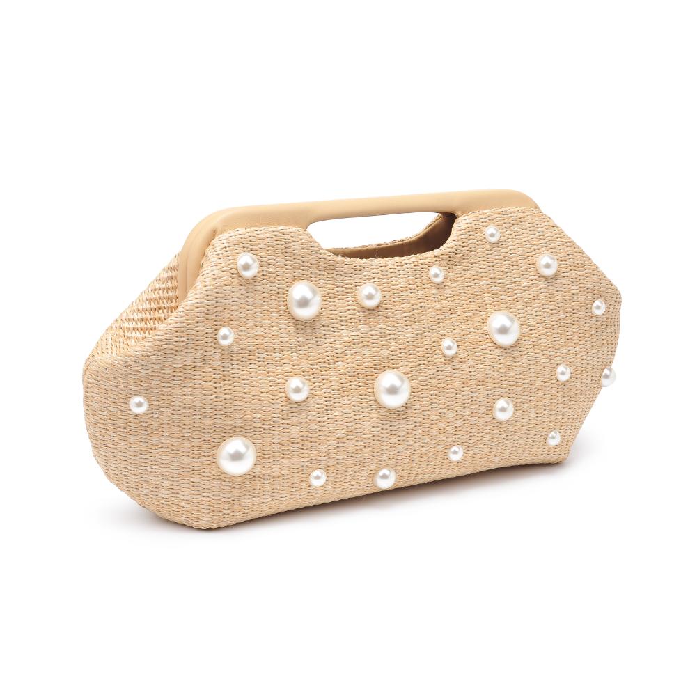 Product Image of Urban Expressions Mallory - Pearls Clutch 840611129291 View 6 | Natural