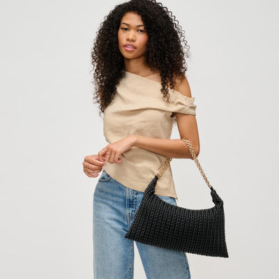 Woman wearing Black Urban Expressions Shelby Shoulder Bag 840611193391 View 1 | Black