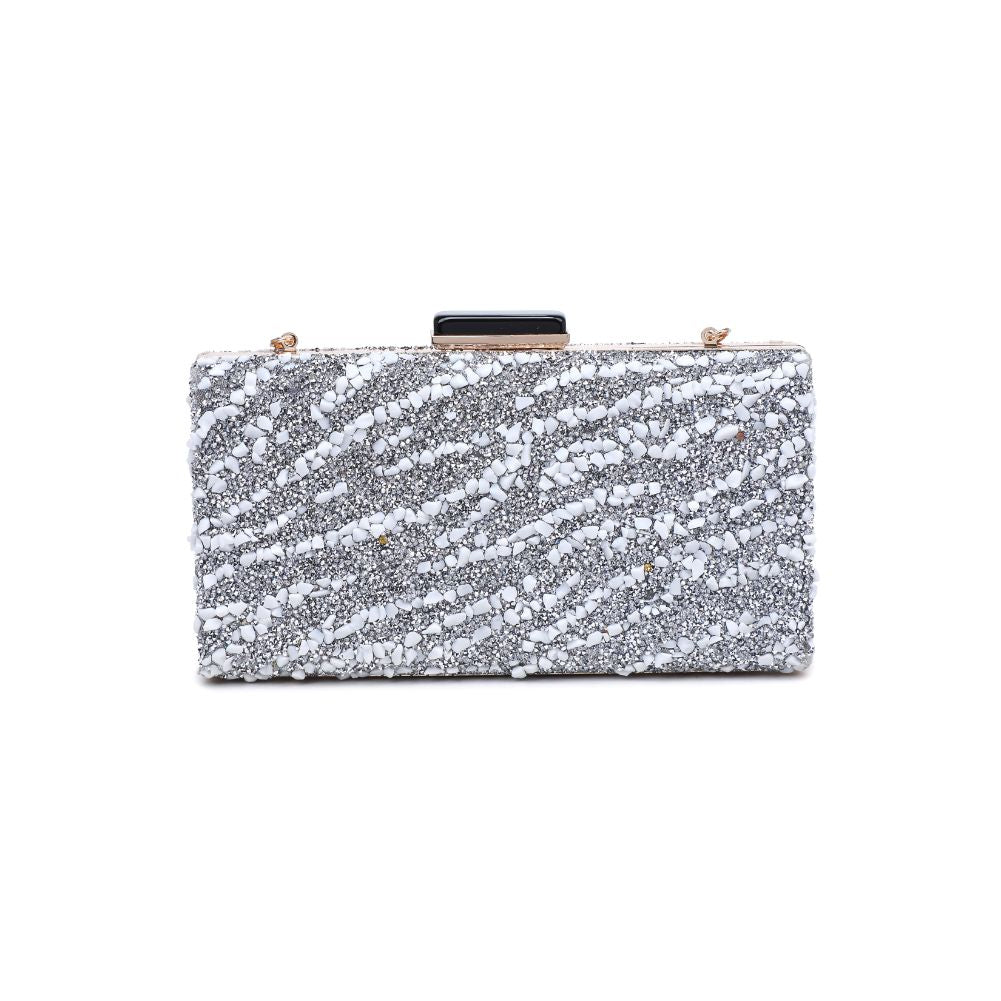 Product Image of Urban Expressions Eliza Evening Bag 840611120892 View 7 | Silver