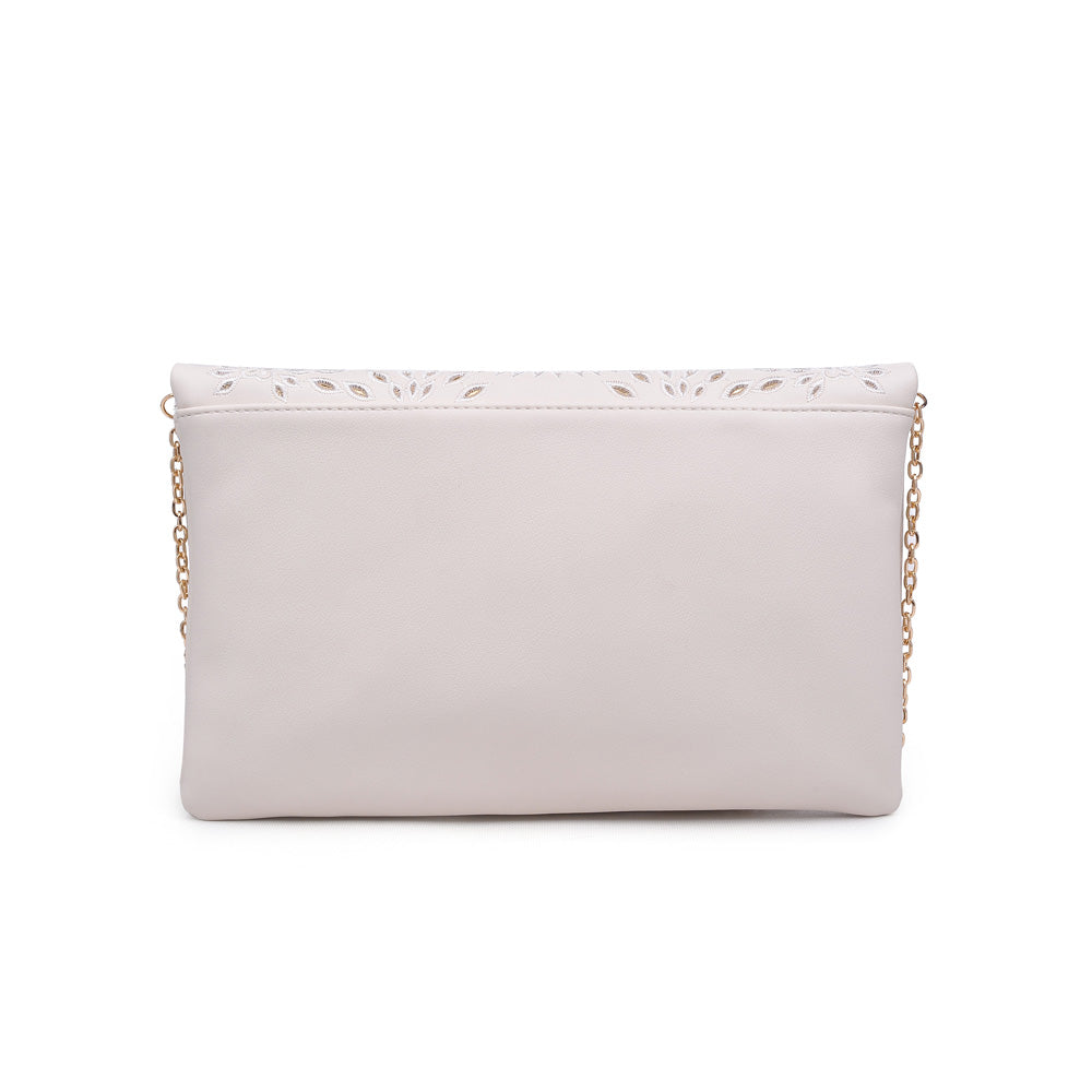 Product Image of Urban Expressions Ellington Embroidered Clutch NA-840611159434 View 3 | Bone