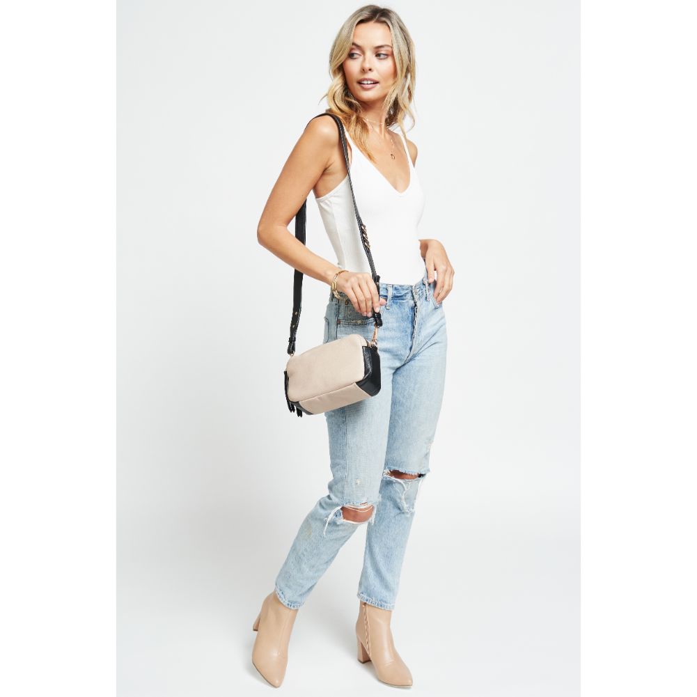 Woman wearing Natural Urban Expressions Audrey Crossbody 840611179142 View 3 | Natural