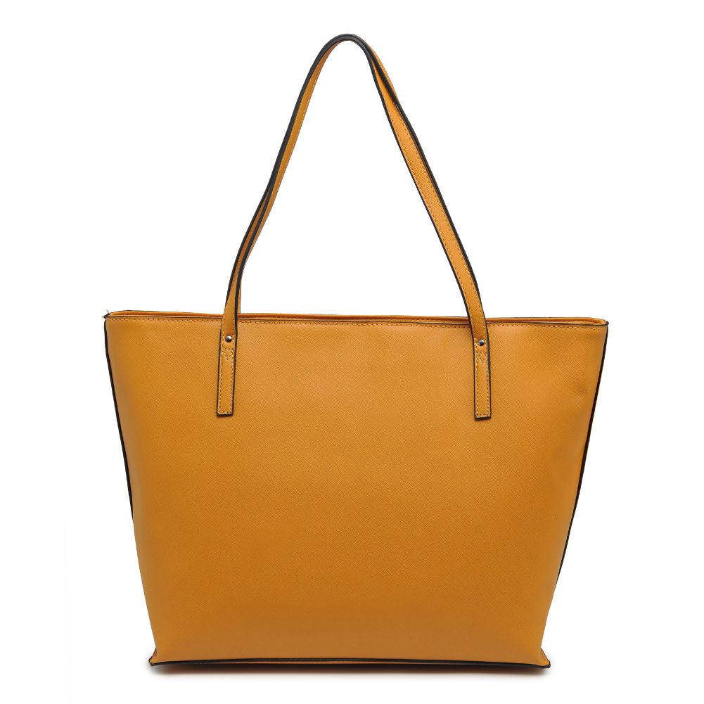 Product Image of Urban Expressions Louise Tote 818209015271 View 3 | Mustard