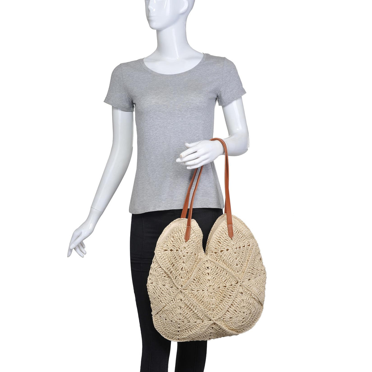 Product Image of Urban Expressions Clara Tote 840611157133 View 5 | Ivory