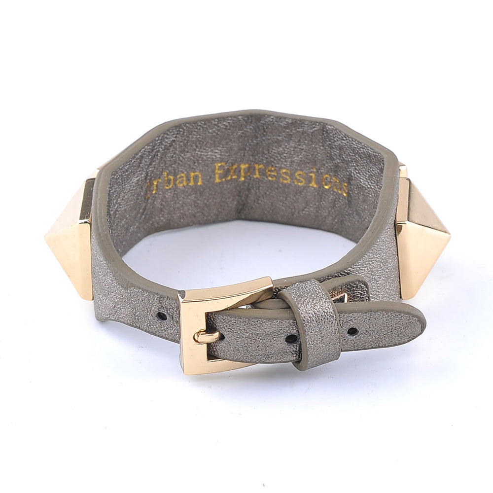 Product Image of Urban Expressions Blaze Bracelet 818209017367 View 3 | Pewter