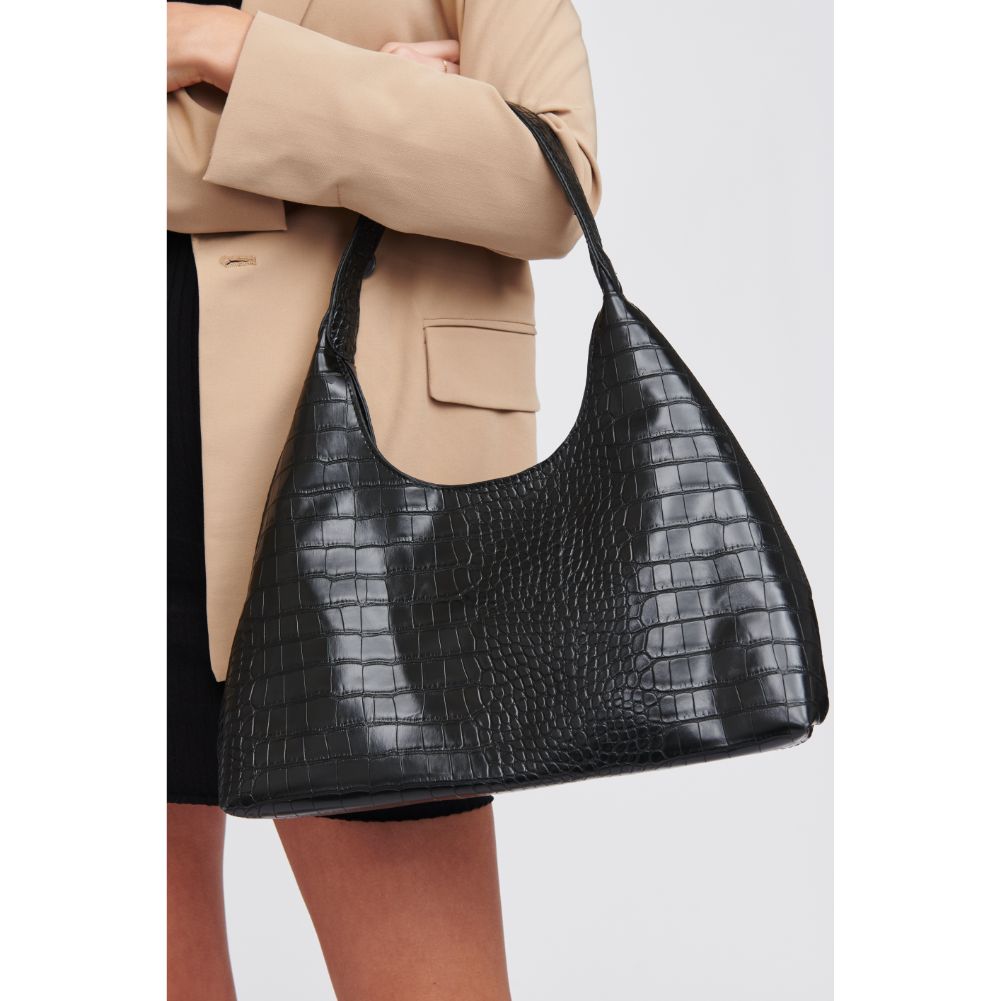 Woman wearing Black Urban Expressions Alice Hobo 818209016643 View 1 | Black