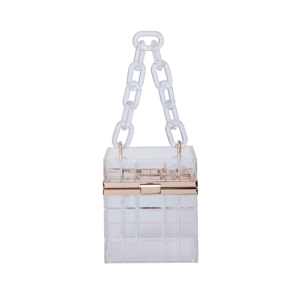 Product Image of Urban Expressions Kiari Evening Bag 840611177360 View 5 | Clear