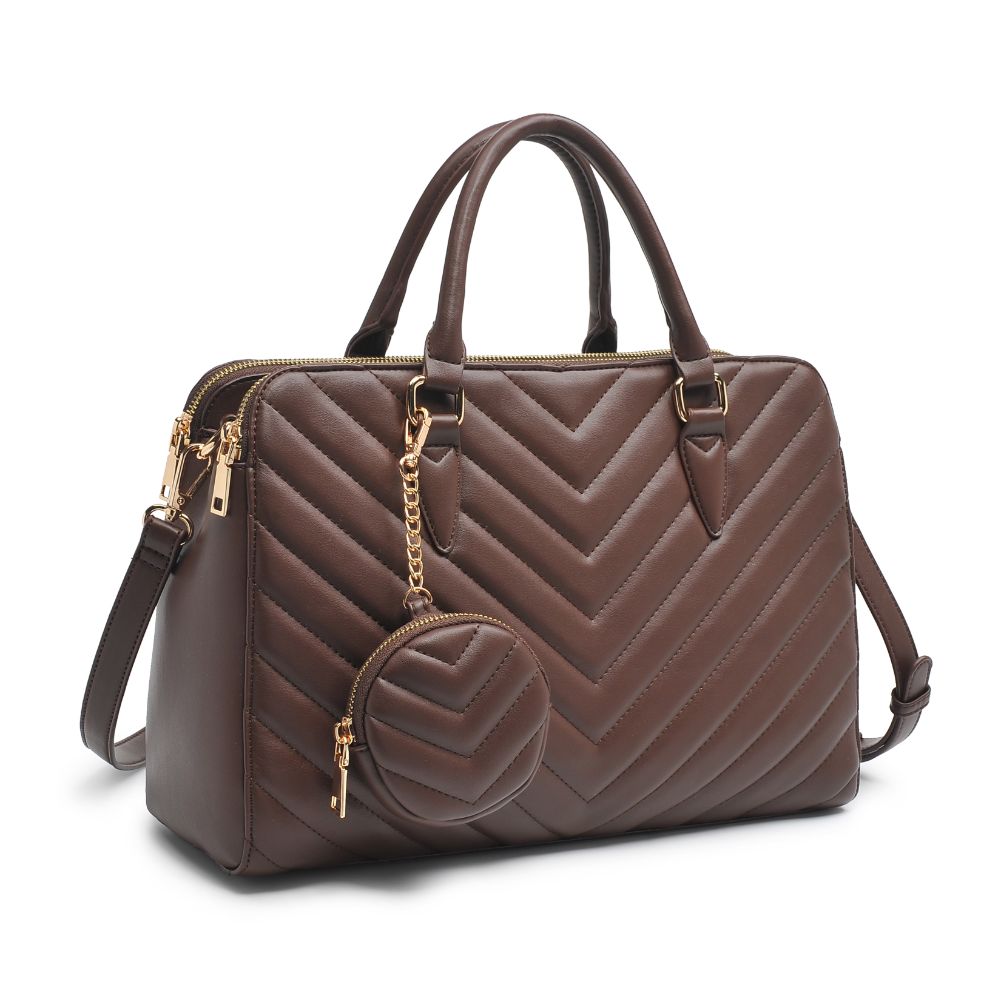 Product Image of Urban Expressions Amani Satchel 818209011730 View 6 | Chocolate