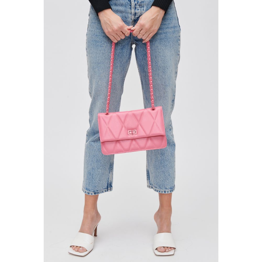 Woman wearing Barbi Urban Expressions Yelena Crossbody 840611118646 View 3 | Barbi