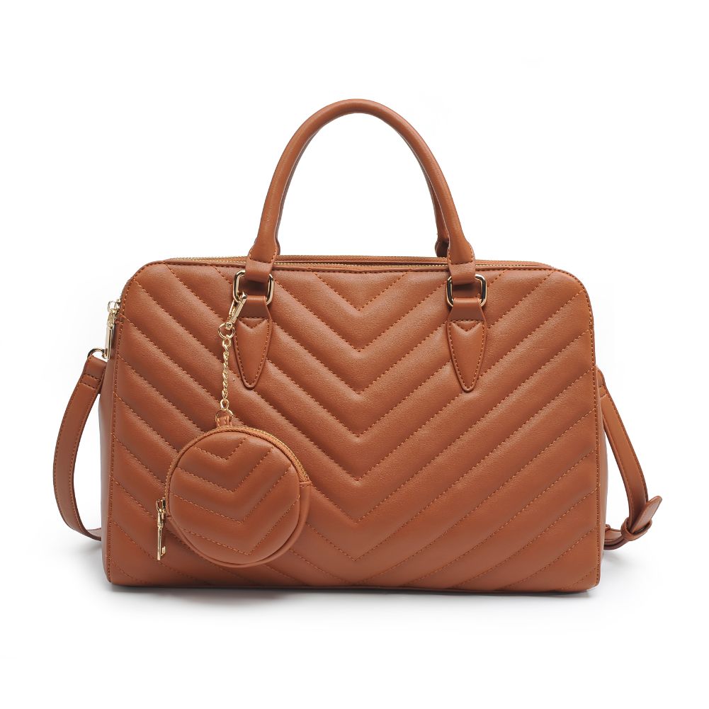 Product Image of Urban Expressions Amani Satchel 818209011747 View 5 | Tan