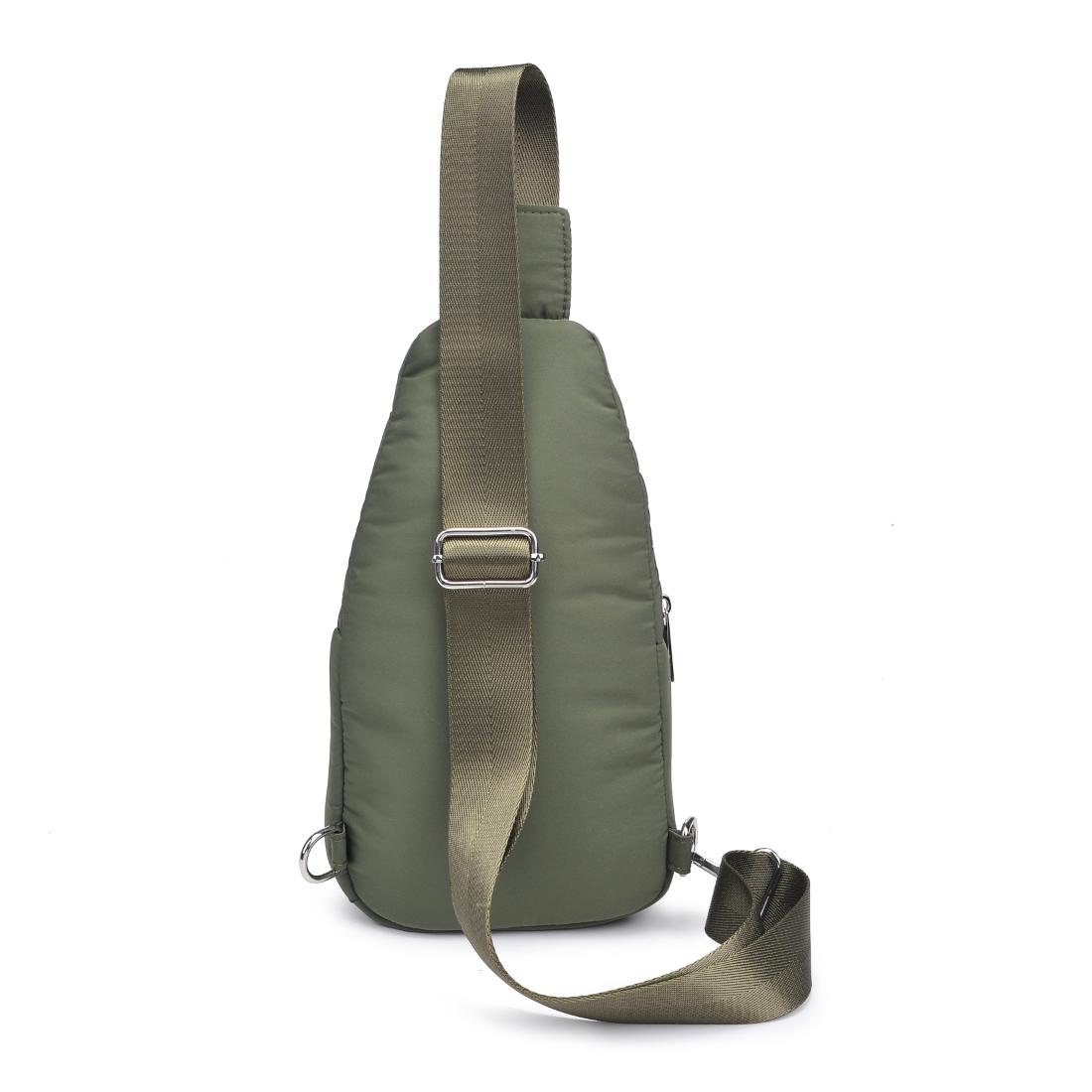 Product Image of Urban Expressions Kenny Sling Backpack 840611124968 View 7 | Olive