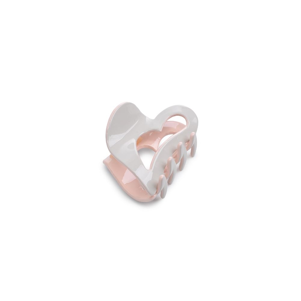Product Image of Urban Expressions Heart Design Small Claw Hair Claw 818209013369 View 1 | White