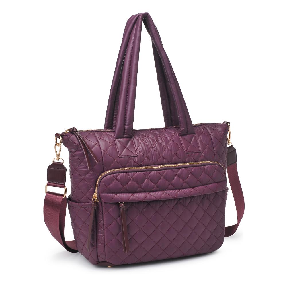 Product Image of Urban Expressions Jayna Tote 840611130549 View 6 | Burgundy