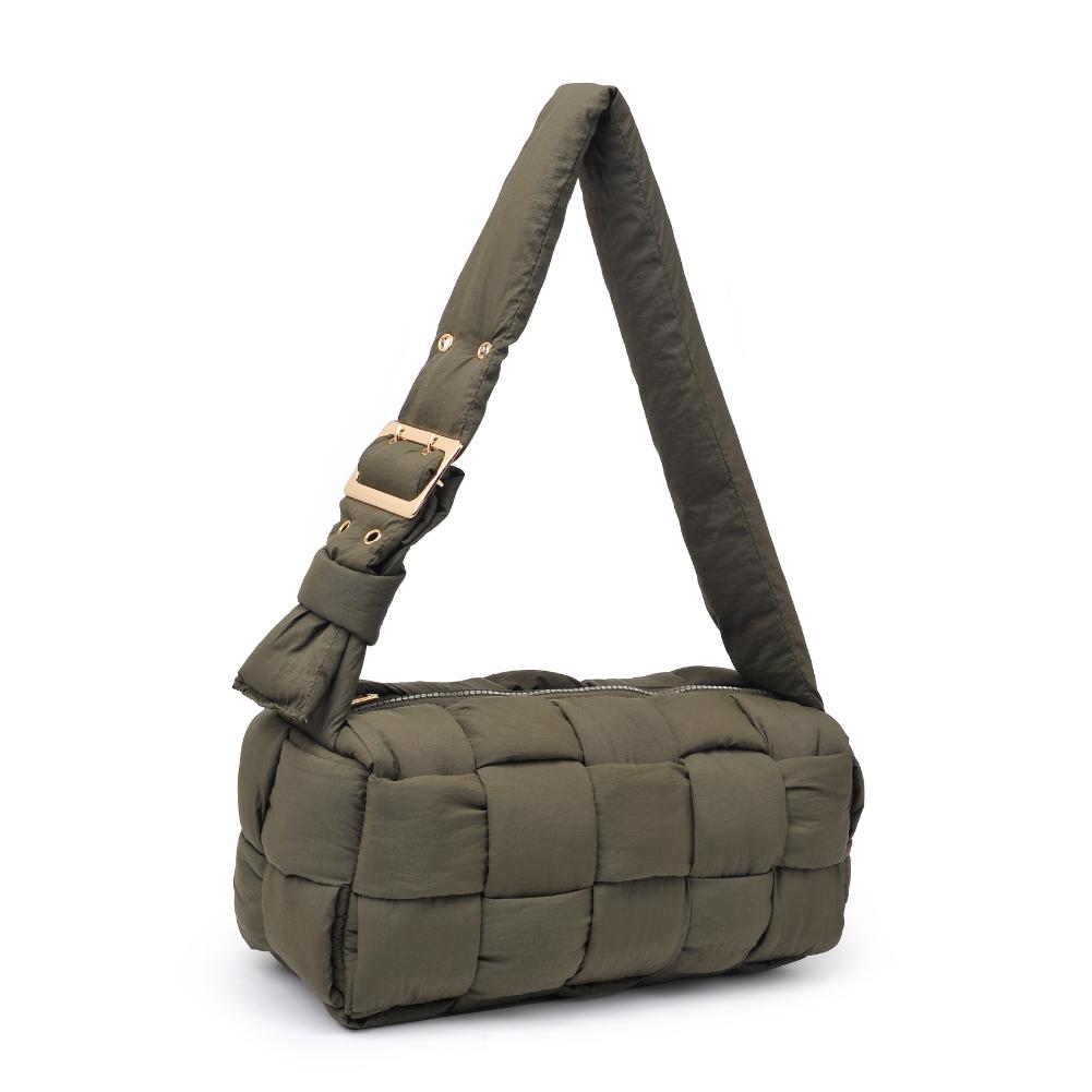 Product Image of Urban Expressions Brett Shoulder Bag 840611193476 View 6 | Olive