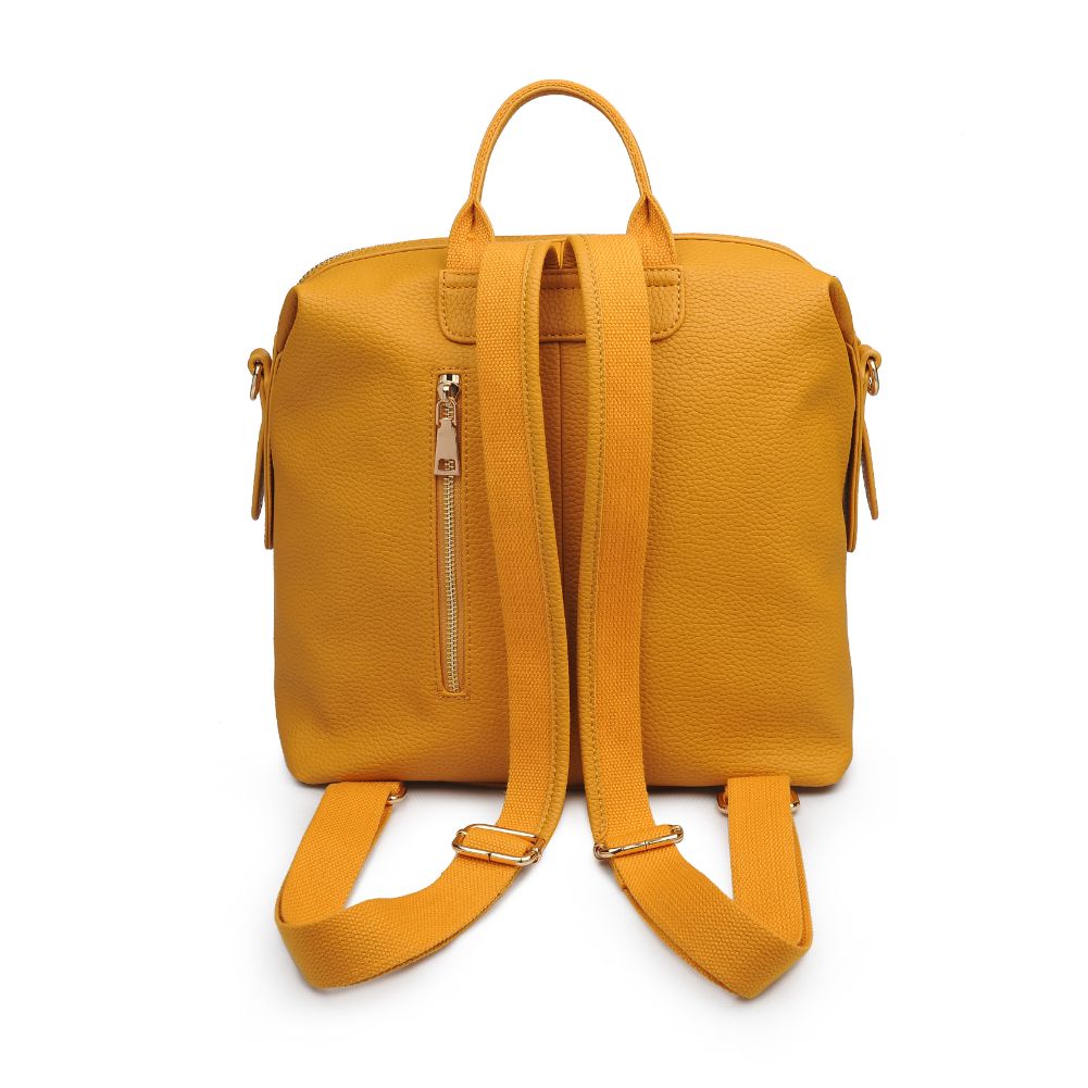 Product Image of Urban Expressions Kenzie Backpack 840611164889 View 3 | Mustard