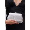 Woman wearing Silver Urban Expressions Merigold Evening Bag 840611114112 View 1 | Silver