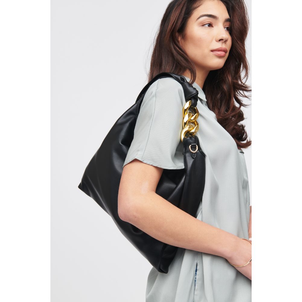 Woman wearing Black Urban Expressions Yvonne Hobo 818209019194 View 1 | Black