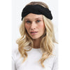 Woman wearing Black Urban Expressions Woven Knitted Headband Headband 818209014915 View 1 | Black