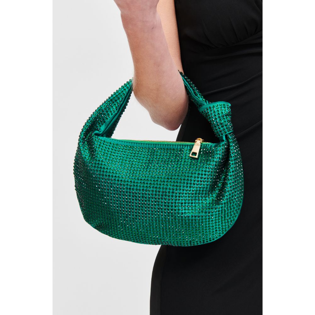 Woman wearing Green Urban Expressions Tawni Evening Bag 840611106506 View 1 | Green