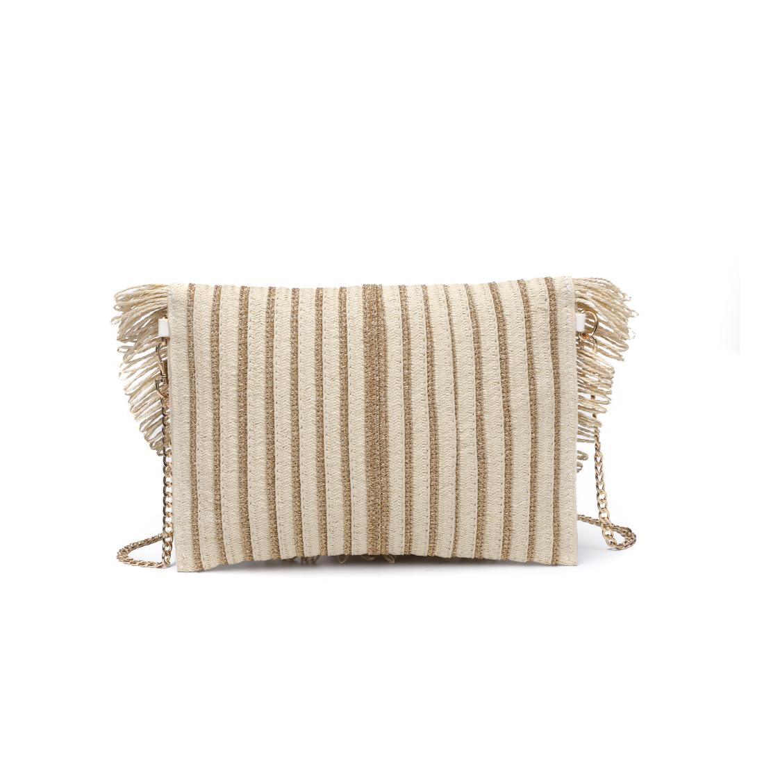 Product Image of Urban Expressions Katie Clutch 840611156914 View 7 | Ivory Gold