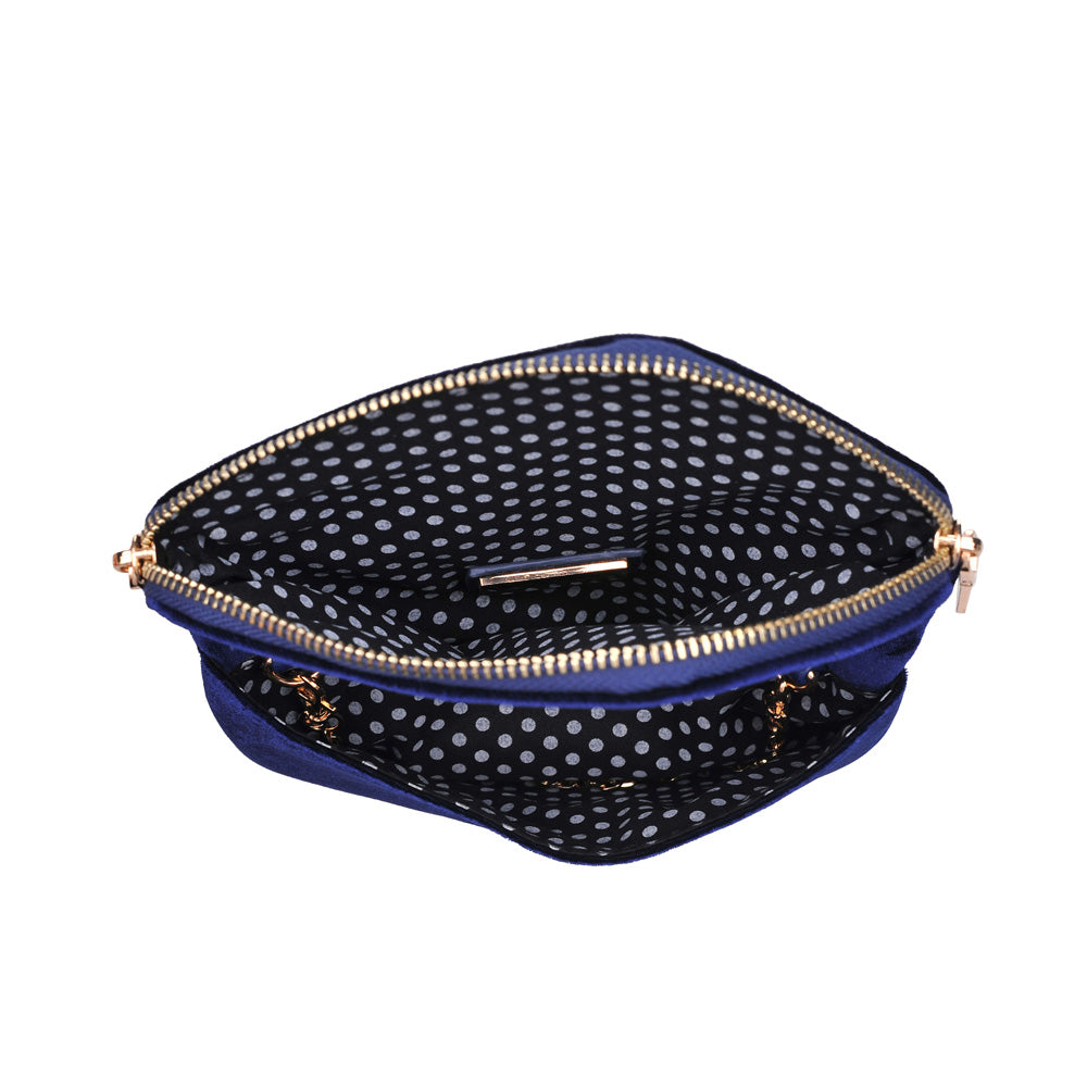 Product Image of Urban Expressions Lucy - Velvet Wristlet 840611133854 View 4 | Navy