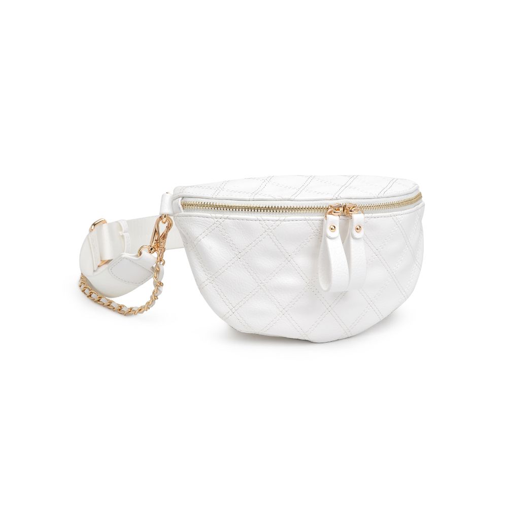 Product Image of Urban Expressions Lachlan - Quilted Belt Bag 840611113009 View 6 | White